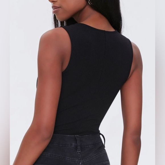 Forever 21 Black Sweetheart Bodysuit | NWT Black Bodysuit - Picture 3 of 6